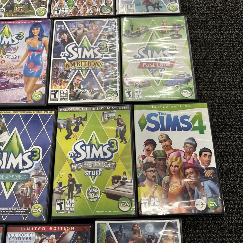 The Sims 2-3-4 PC Bundle Base 17 Pack Excellent Used Condition - Picture 4 of 9